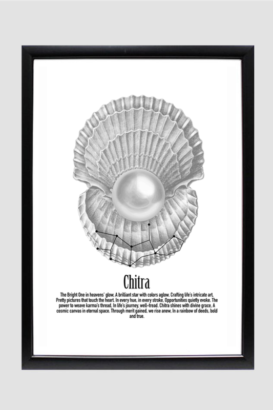 CHITRA NAKSHATRA Wall Art Print Poster Framed