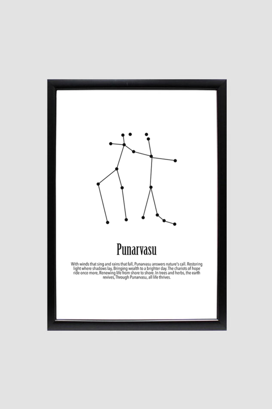 PUNARVASU NAKSHATRA, Wall Art Print Poster Framed