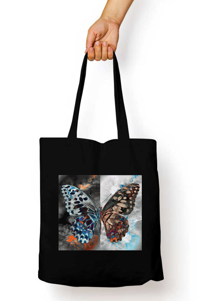 Cotton Printed Tote bag with Zipper