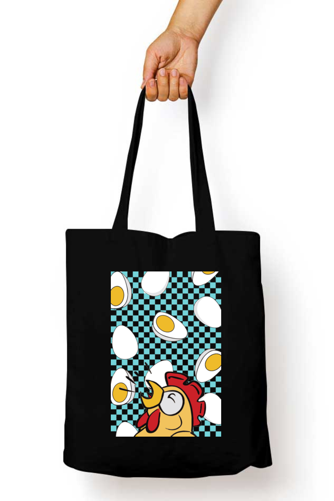 Cotton Printed Tote bag with Zipper