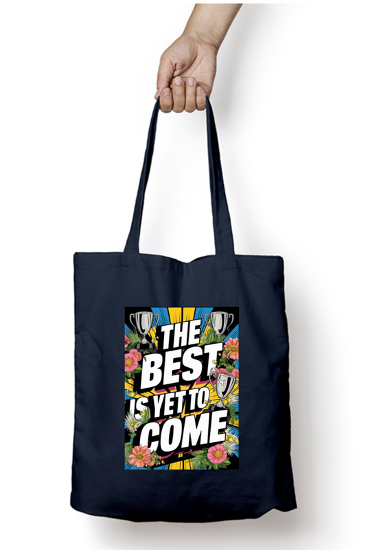 Cotton Printed Tote bag with Zipper