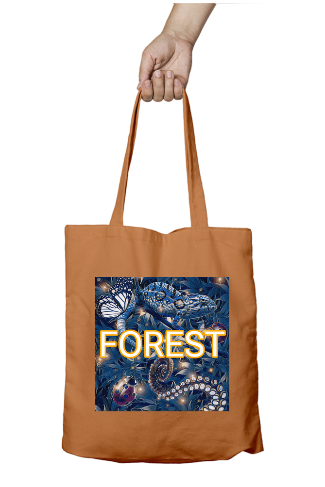 Cotton Printed Tote bag with Zipper