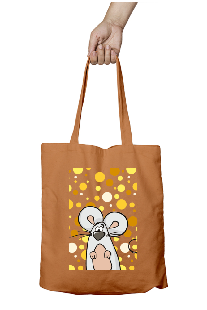 Cotton Printed Tote bag with Zipper