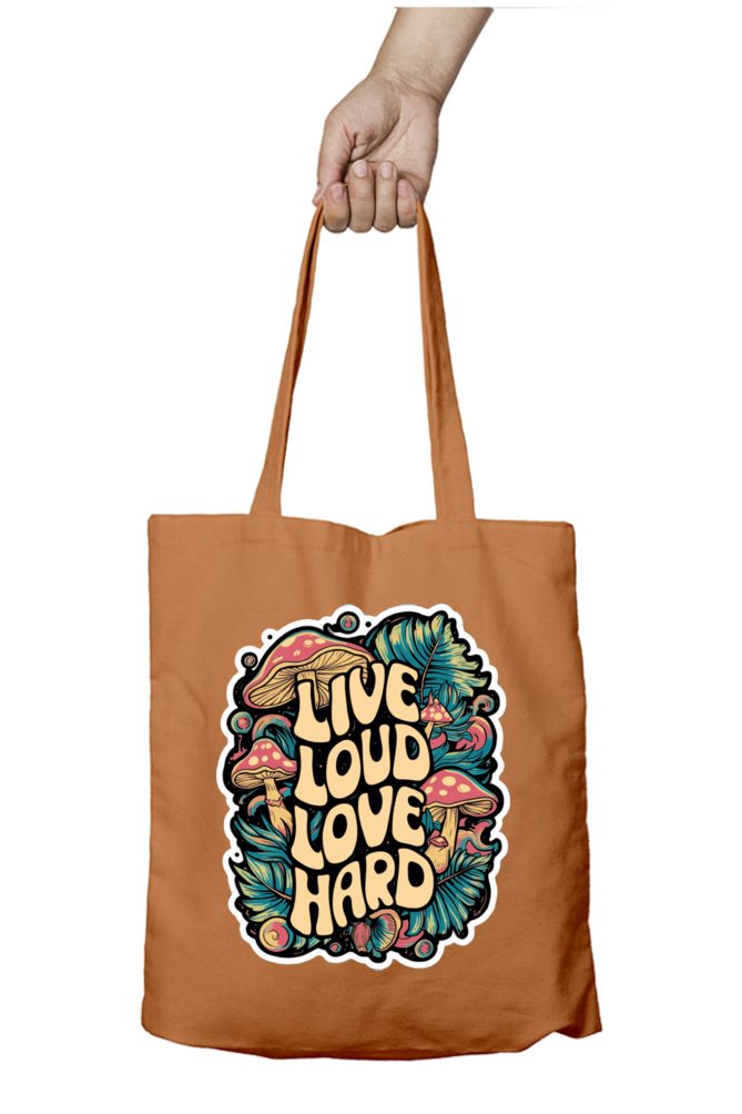 Cotton Printed Tote bag with Zipper