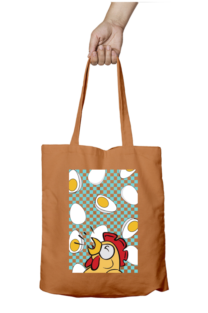 Cotton Printed Tote bag with Zipper