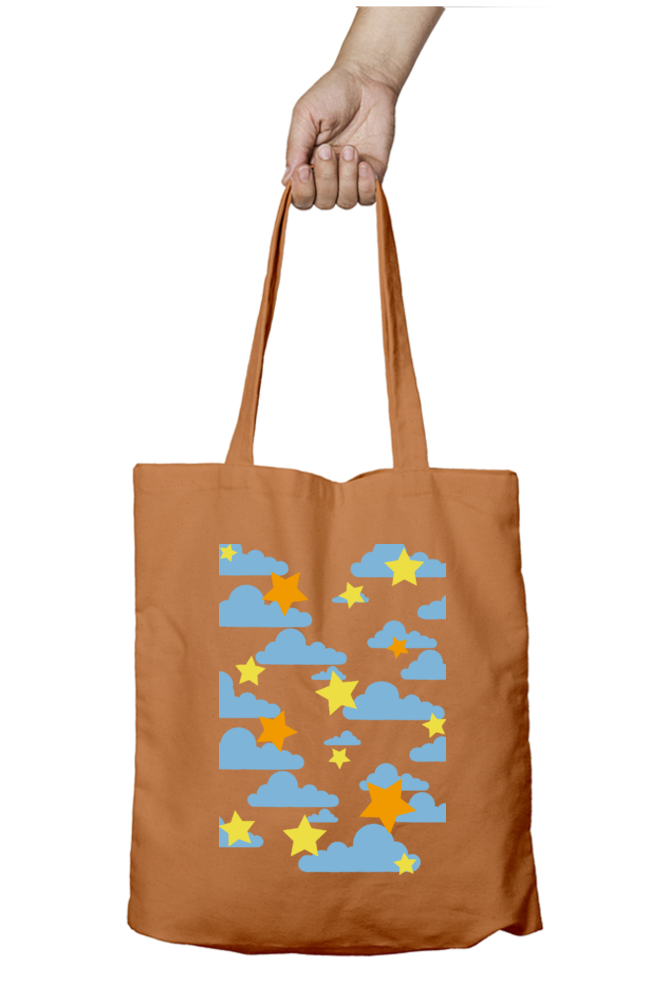 Cotton Printed Tote bag with Zipper