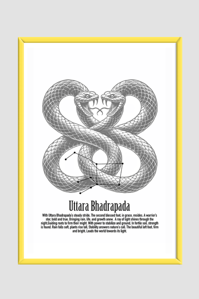 UTTARA BHADRAPADA NAKSHATRA Wall Art Print Poster Framed