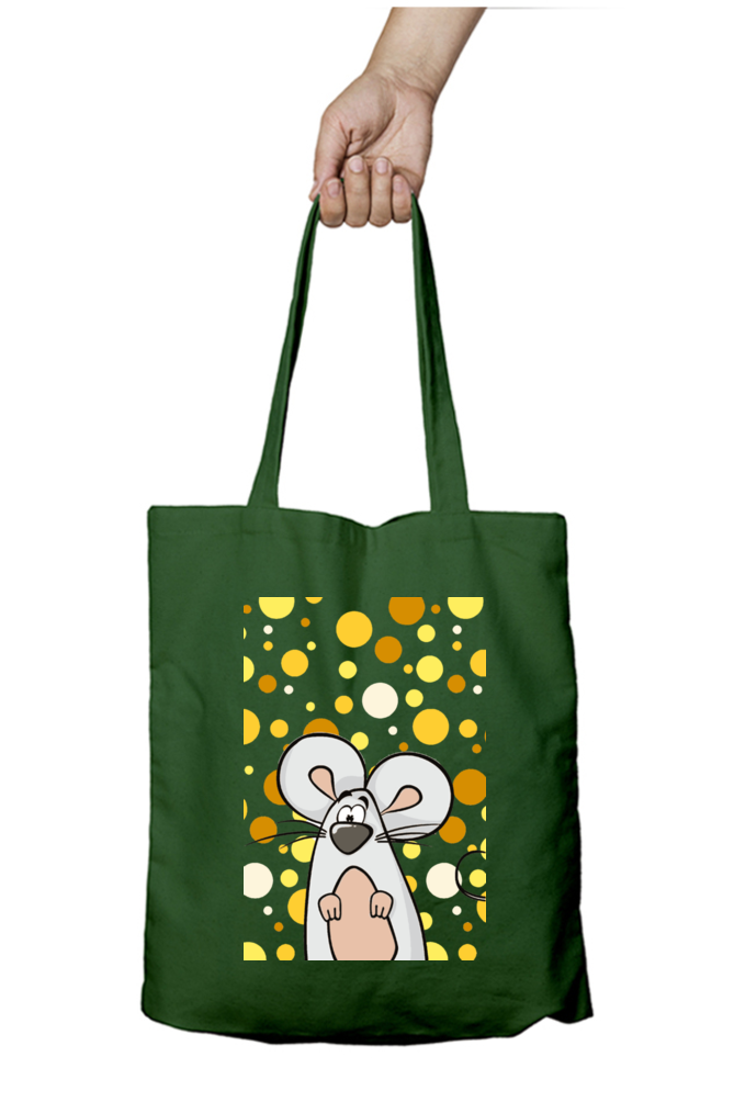 Cotton Printed Tote bag with Zipper