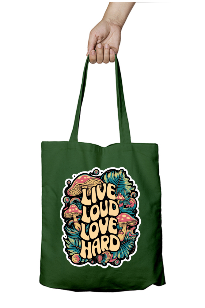 Cotton Printed Tote bag with Zipper