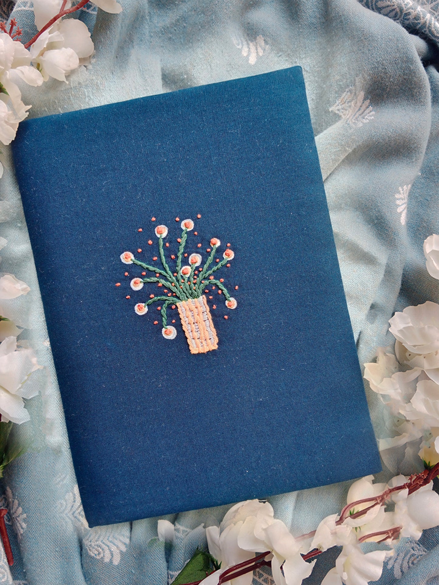 BLOOM - Hand Embroidered Notebook