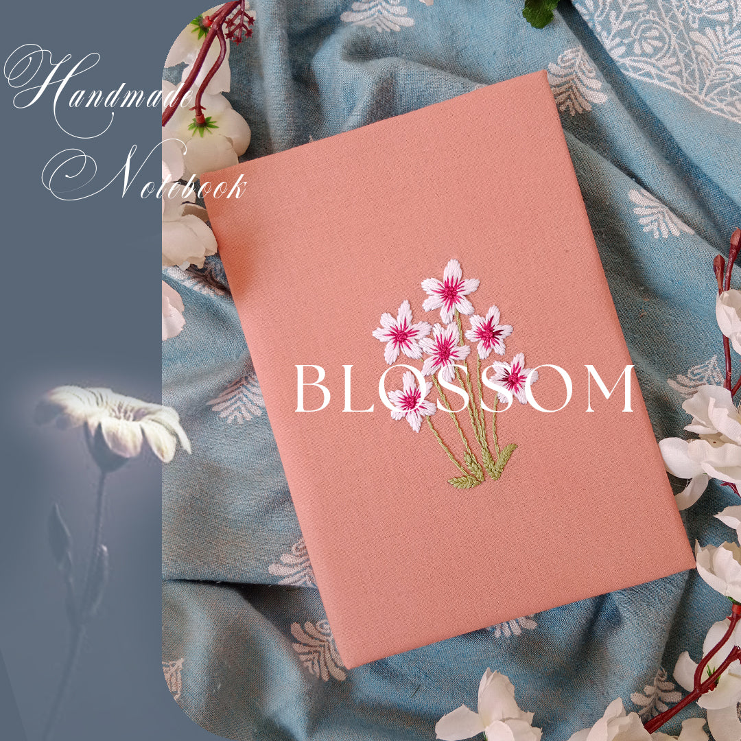 BLOSSOM - Hand Embroidered Notebook