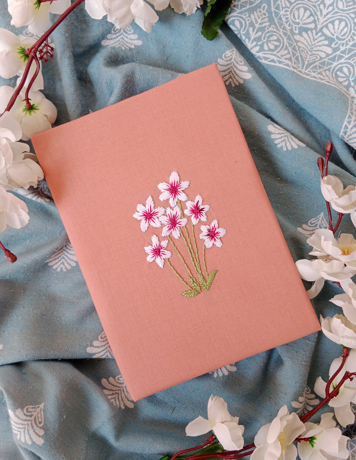 BLOSSOM - Hand Embroidered Notebook