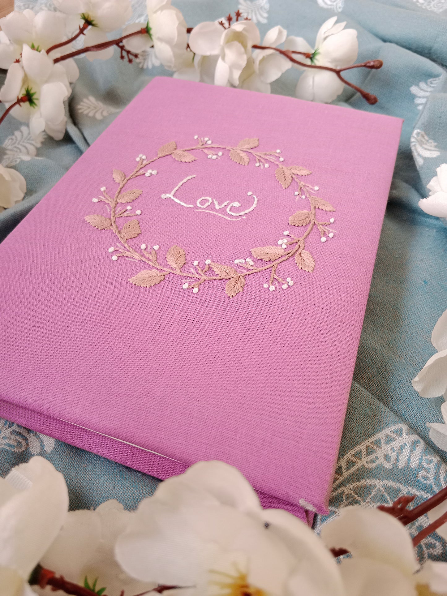 DARLING - Hand Embroidered Notebook