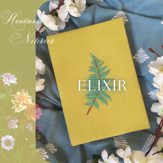 ELIXIR -  Hand Embroidered Notebook