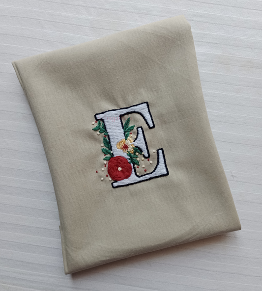 E Embroidery Patch (Handmade)