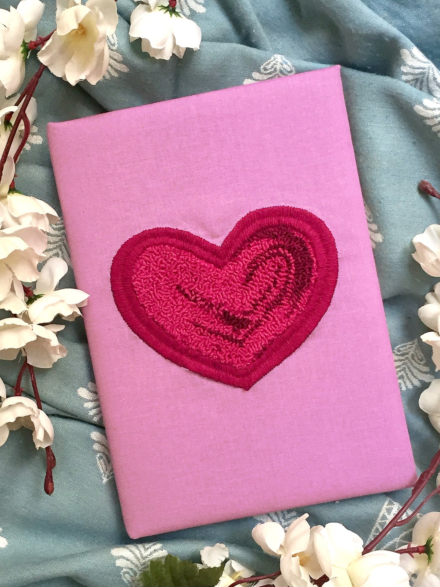 HEARTFULL - Hand Embroidered Notebook