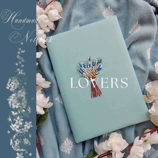 LOVERS - Hand Embroidered Notebook