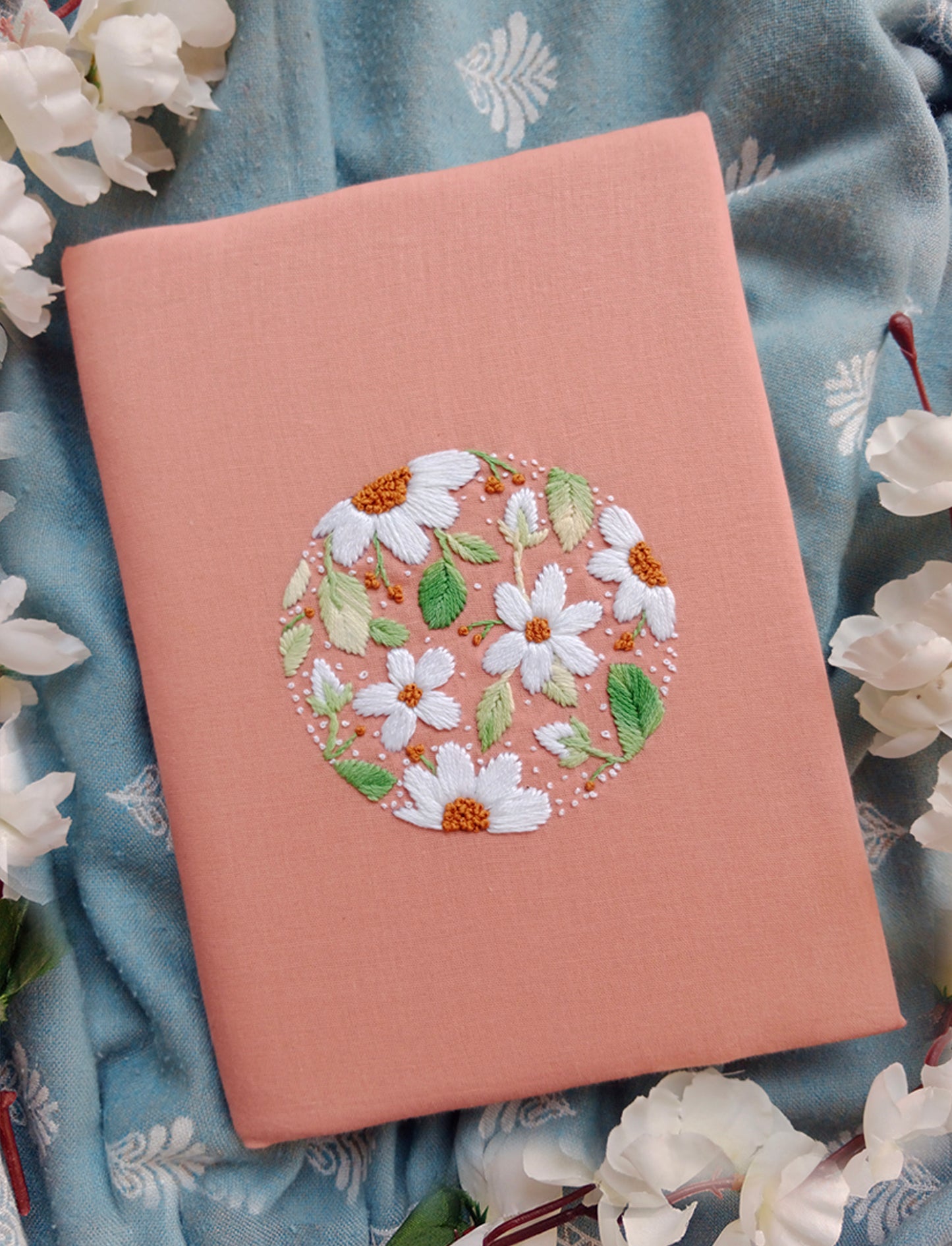 MOODS - Hand Embroidered Notebook