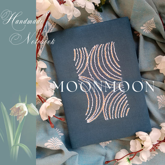 MOONMOON - Hand Embroidered Notebook