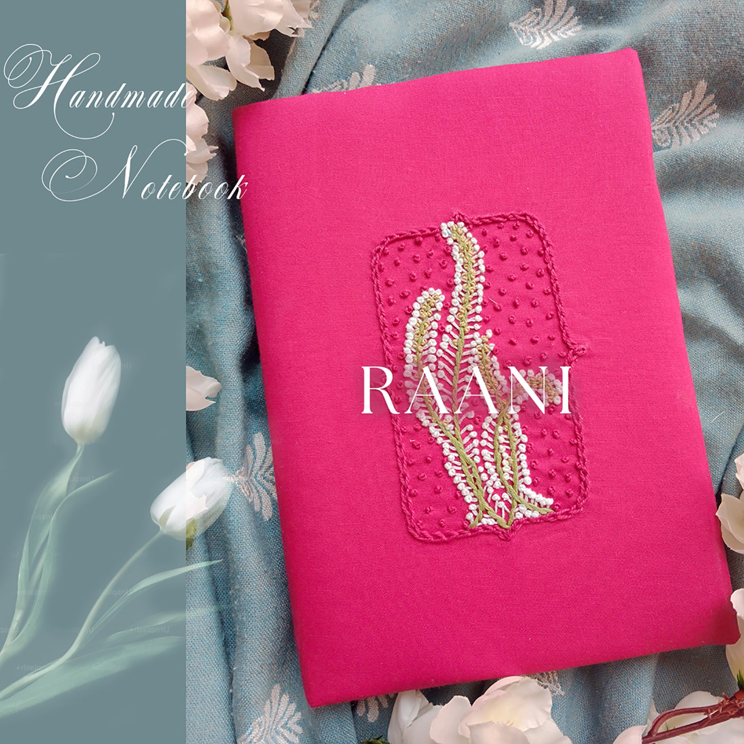 RAANI - Hand Embroidered Notebook