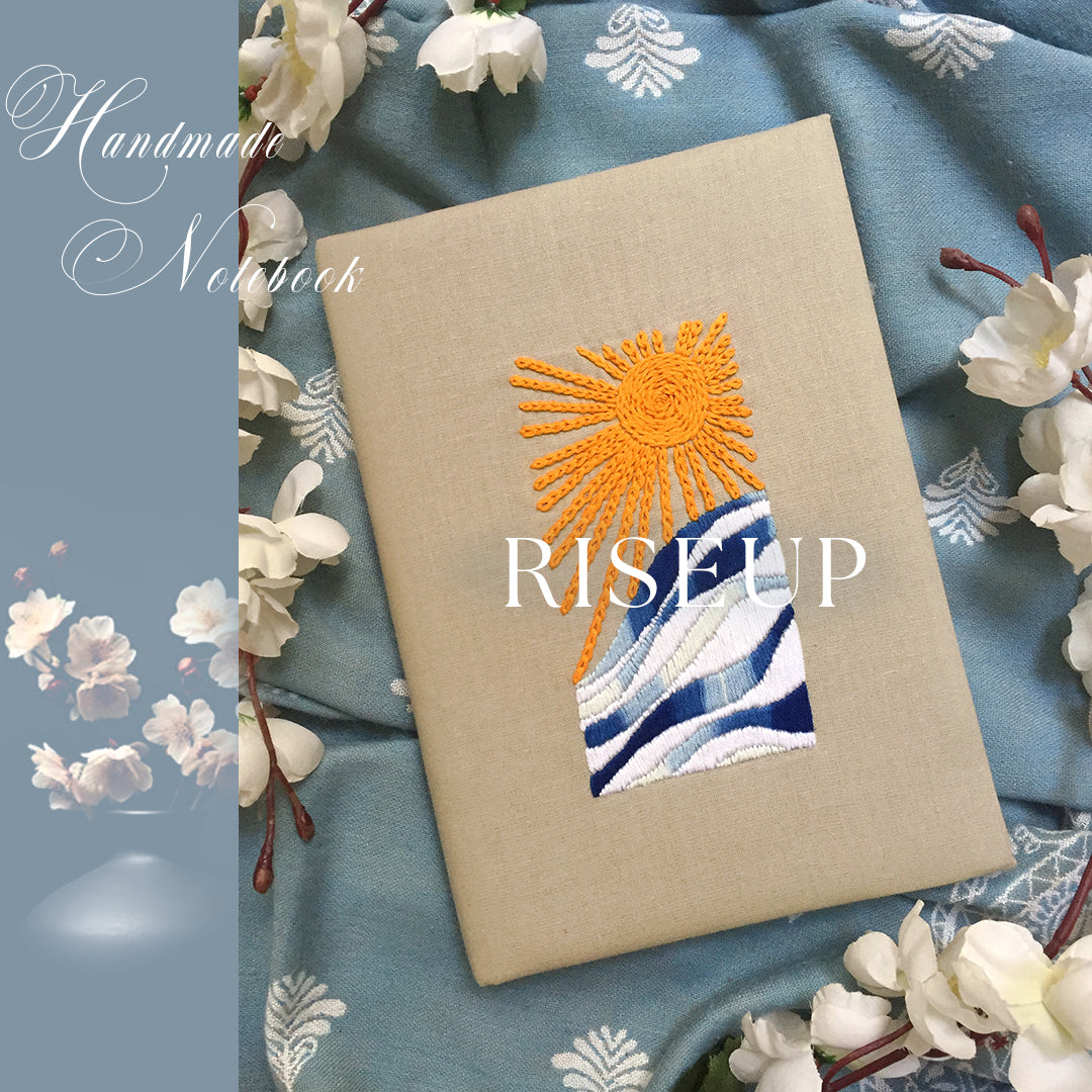 RISEUP - Hand Embroidered Notebook