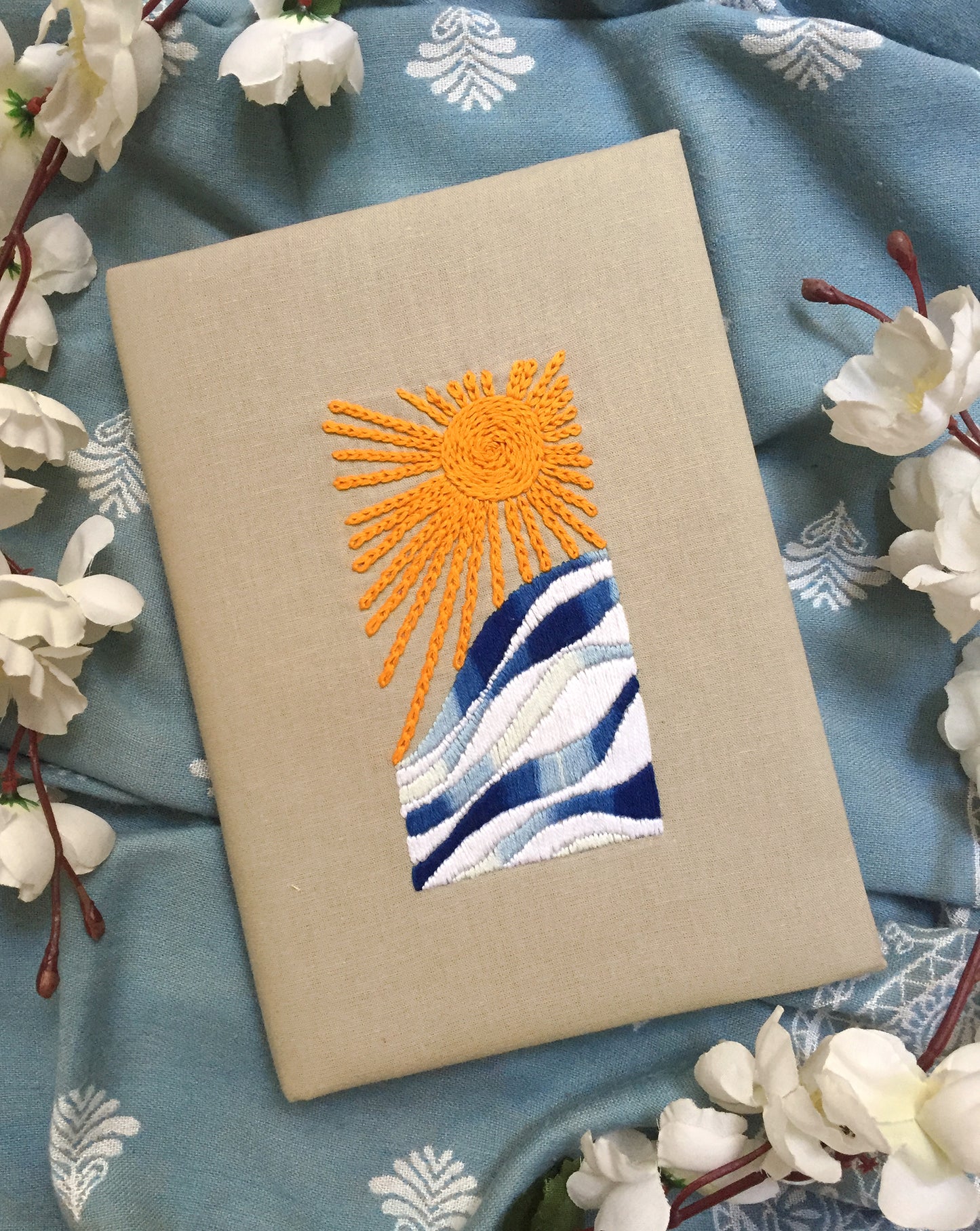 RISEUP - Hand Embroidered Notebook