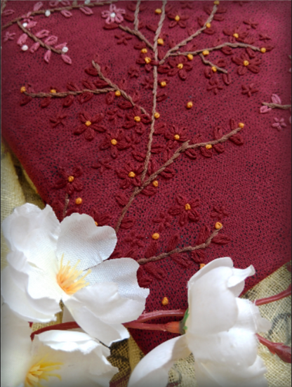 MARS - Hand Embroidered Notebook