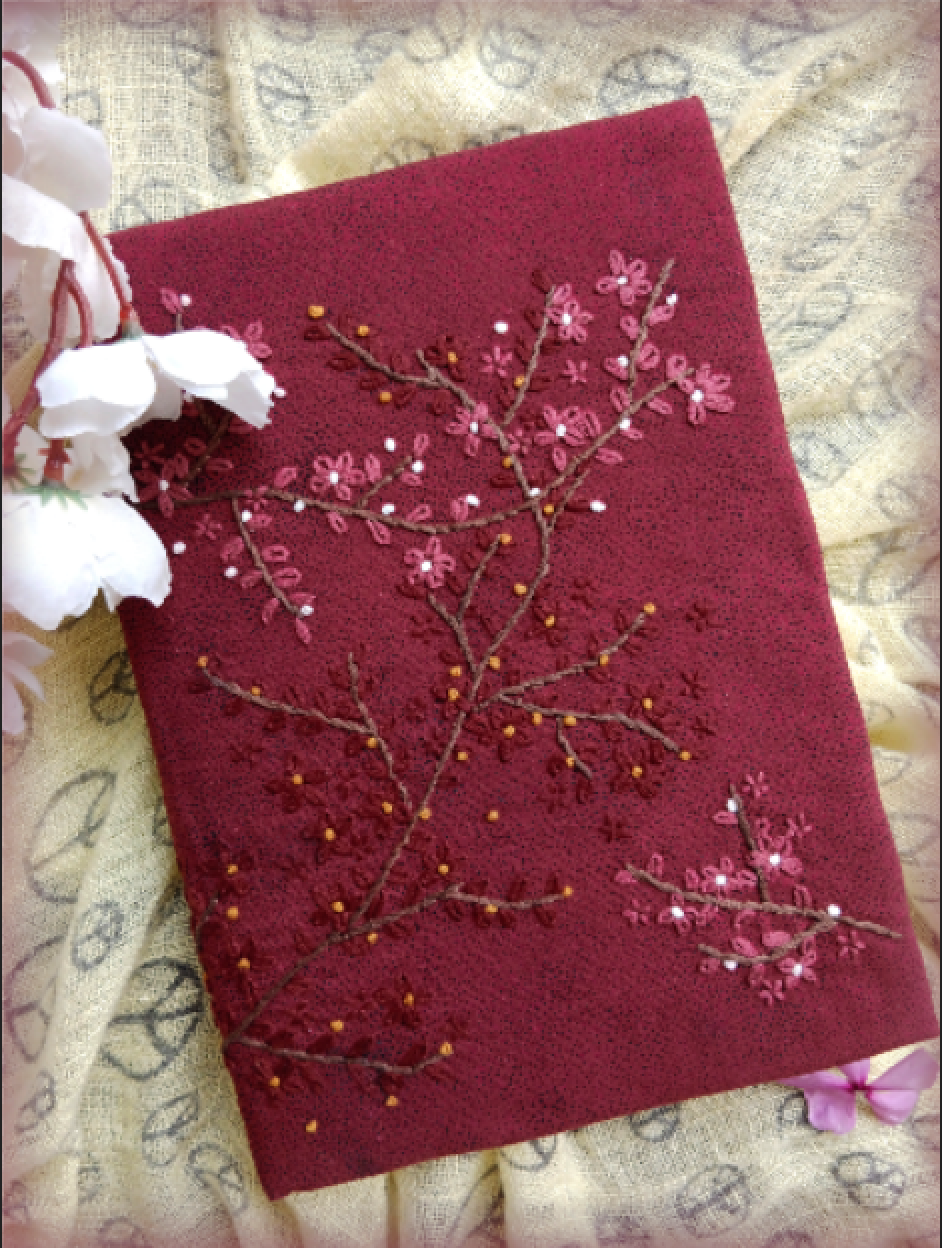 MARS - Hand Embroidered Notebook