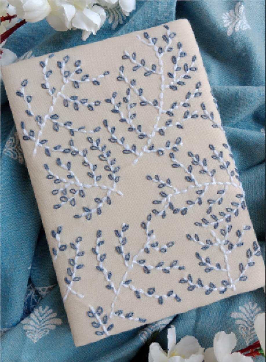 PEARL JOY - Hand Embroidered Notebook