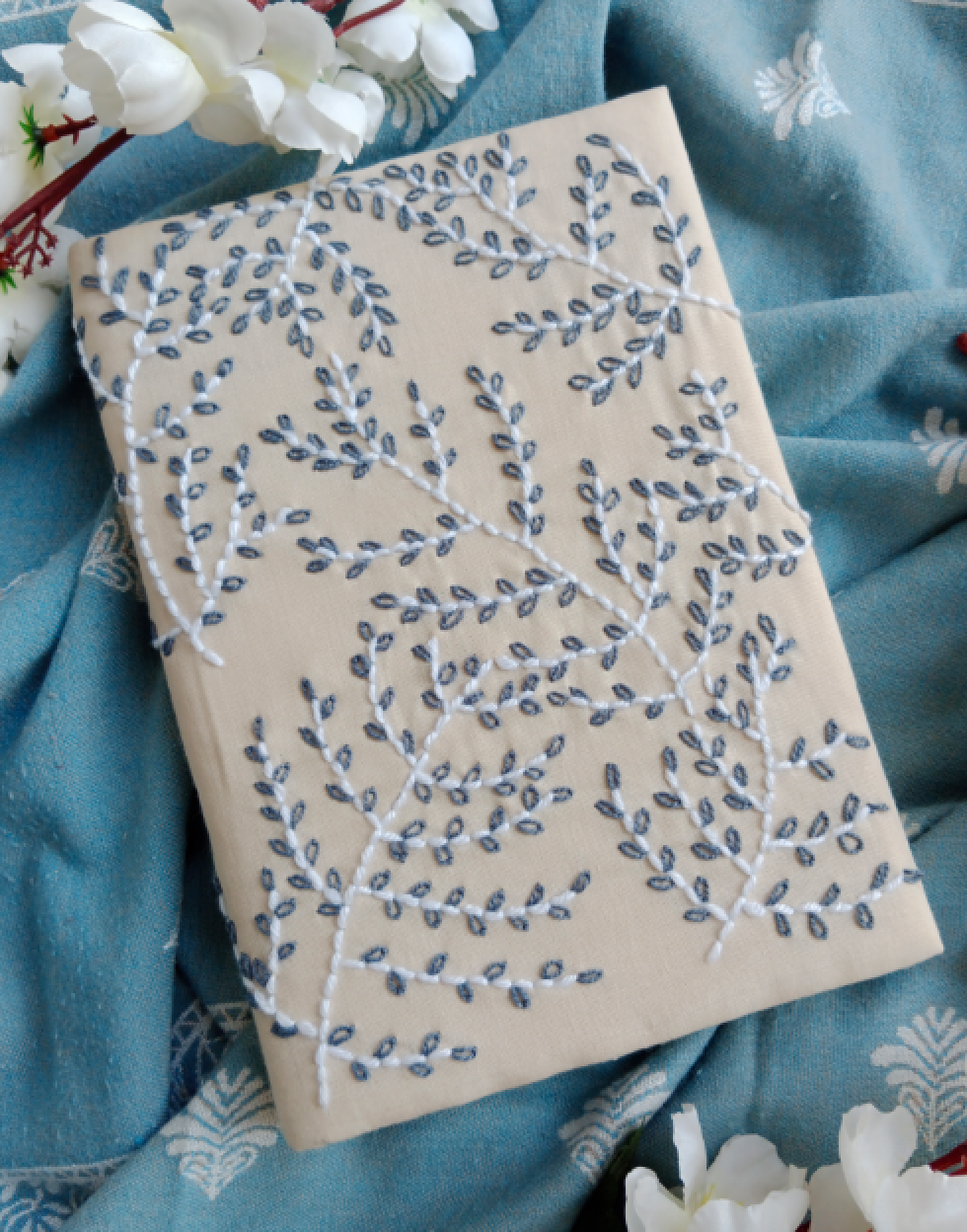 PEARL JOY - Hand Embroidered Notebook