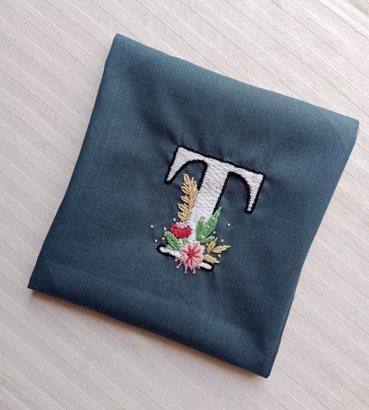 T Embroidery Patch (Handmade)