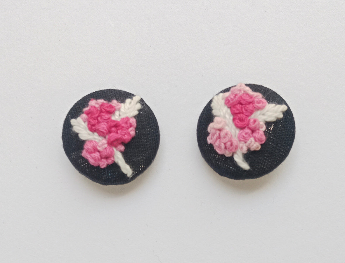 Hand Embroidered Button (set of 2)