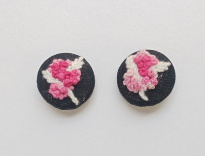 Hand Embroidered Button (set of 2)