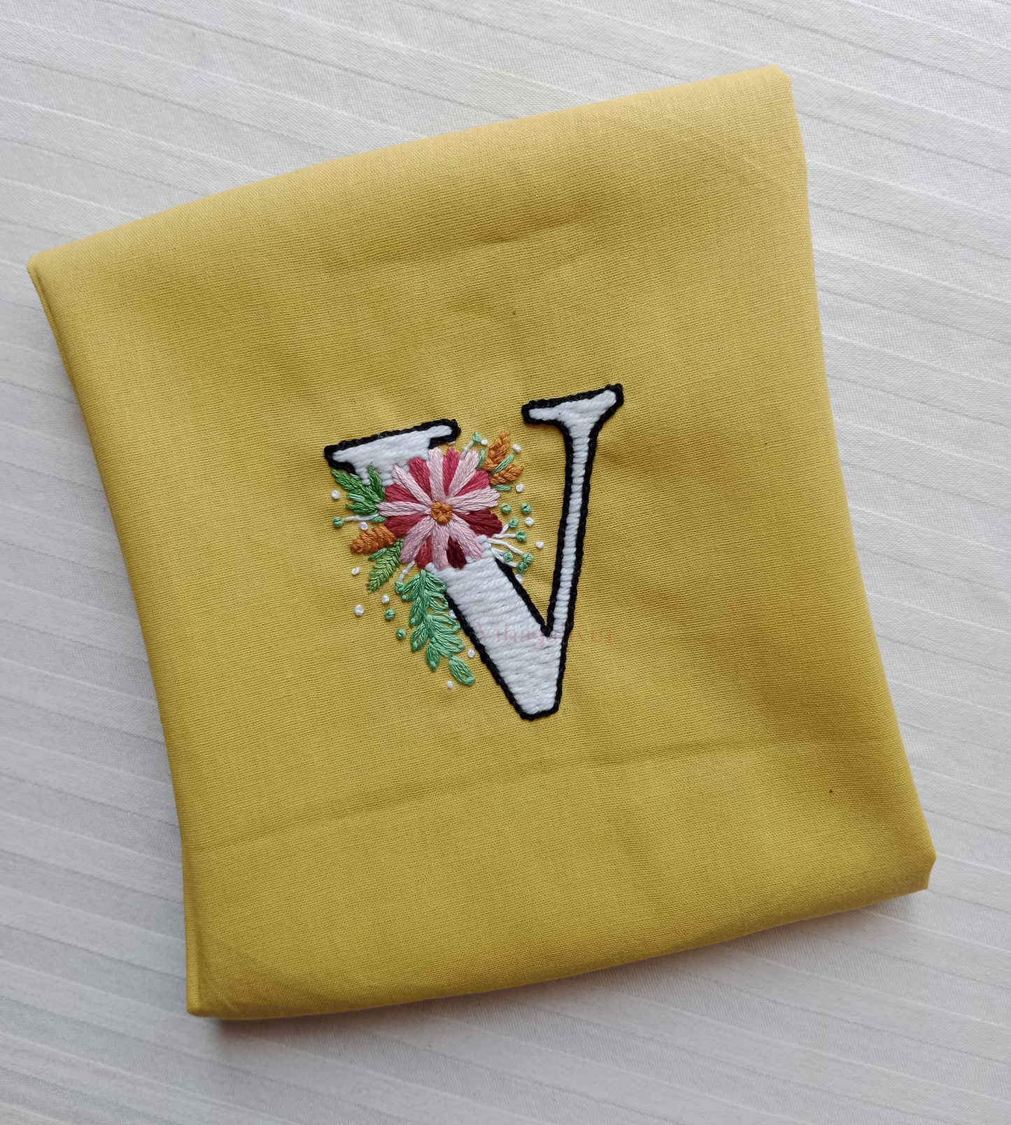 V Embroidery Patch (Handmade)