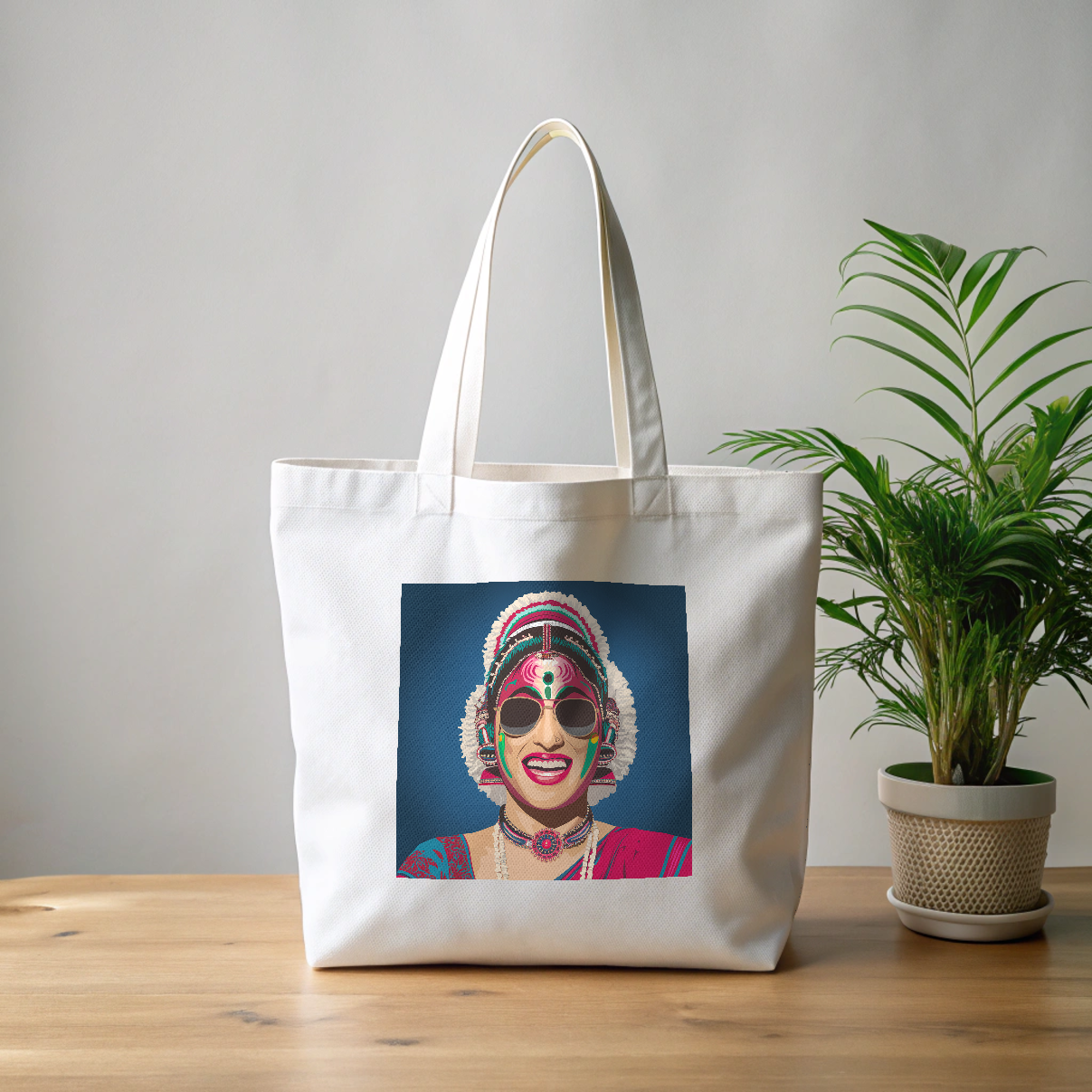 Cotton Printed Large Tote bag