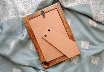 Wooden Framed Embroidery – Floral Design