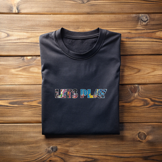 LETS PLAY, Unisex T-shirt, Printed both side