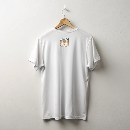 SLEEPY OWL, Unisex T-shirt, Printed Both Side